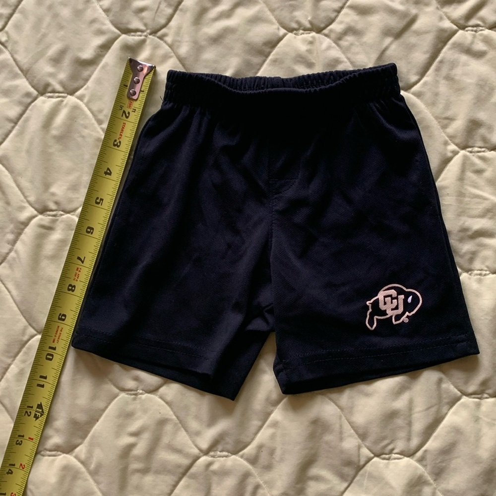18 month old CU Boulder black shorts
